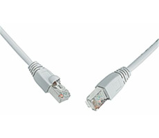 Solarix SFTP CAT5E 1m snag proof šedá / Patch kábel / RJ45-RJ45