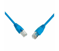 Solarix SFTP CAT5E 2m snag proof modrá / Patch kábel / RJ45-RJ45