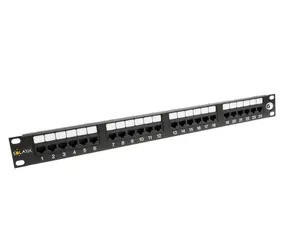 Solarix patch panel 24x RJ45 CAT6 UTP