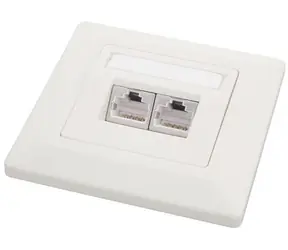 Solarix zásuvka 2x RJ45 CAT6 STP pod omietku