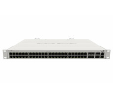 Mikrotik CRS354-48G-4S+2Q+RM / 48x 1Gbps LAN / 4X 10Gbps SFP+ / 2x 40Gbps QSFP+ / 2x PSU / 1U
