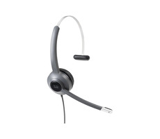 Cisco Headset 521 USB-A sivá / náhlavná súprava / jednostranné slúchadlo / mikrofón / 3.5 mm jack / USB-A adaptér 