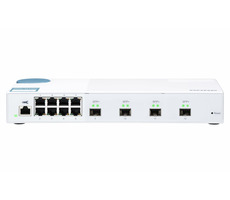 QNAP QSW-M408S 10GbE Switch biela / 8x GbE / 4x 10GbE /QoS / biela