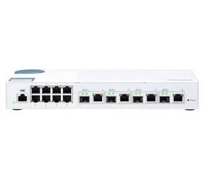 QNAP QSW-M408-4C 10GbE Switch biela / 8x GbE / 4x combo 10GbE SFP+ / QoS / biela