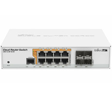 MikroTik CRS112-8P-4S-IN biela / 8GLAN+4xSFP / RouterOS
