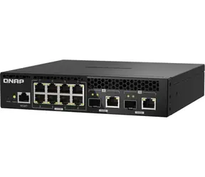 QNAP QSW-M2108R-2C / Switch / 8x 2.5GbE / 2x combo 10GbE RJ45 SFP+