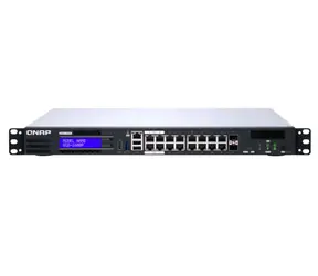 QNAP QGD-1600P-4G / Switch / 10 | 100 | 1000Mbps / 14x GLAN / 2x combo SFP+ RJ-45 / PoE