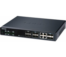 QNAP QSW-M1204-4C / Desktop Switch / 8x 10GbE SFP+ / 4 x 10GbE SFP+ &amp; RJ45 kombo / Qos / VLAN