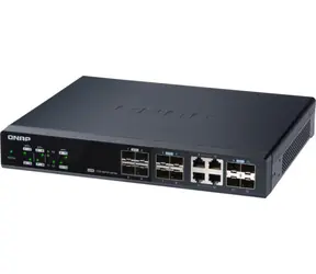 QNAP QSW-M1204-4C / Desktop Switch / 8x 10GbE SFP+ / 4 x 10GbE SFP+ &amp; RJ45 kombo / Qos / VLAN