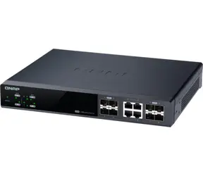 QNAP QSW-M804-4C / Desktop Switch / 4x 10GbE SFP+ / 8 x 10GbE SFP+ &amp; RJ45 kombo / Qos / VLAN