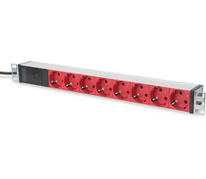 Digitus DN-95410-R 12V / hliníkové PDU / 8x Schuko / 2m / 1U / 10A