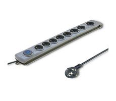 Qoltec 50167 Prepätová ochrana Quick Switch (8 zásuviek) / vypínač / 1.8m