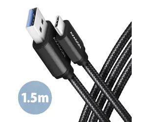AXAGON BUCM3-AM15AB kábel USB-A na USB-C čierna