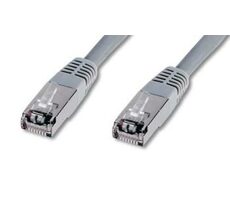 OEM SFTP CAT5E 10m / Patch kábel / RJ45-RJ45 / šedé