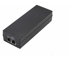 MicroConnect IEEE Gigabit PoE Injector UK čierna / 802.3 AF / 15.4W 