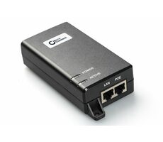 MicroConnect IEEE Gigabit PoE Injector čierna / 802.3 AF/at / 60W 