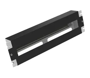 Solarix inštalačný panel 3U s DIN lištou do 19" rozvádzača / RAL 9005
