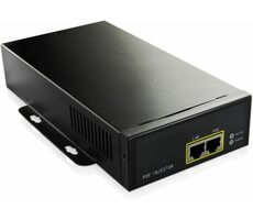 MicroConnect IEEE Gigabit PoE Injector čierna / 802.3 AF/at / 95W 