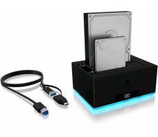 Icy Box IB-127CL-U3 HDD dokovacia a kopírovacia stanica / pre 2.5" &amp; 3.5" SATA / USB 3.0
