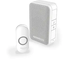 Honeywell Home DC311N bezdrôtový zvonček Series 3/4 melódie/prenosná základňa biela/design. tlačidlo