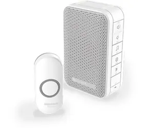 Honeywell Home DC313N bezdrôtový zvonček Series 3/6 melódií/prenosná základňa/design. tlačidlo