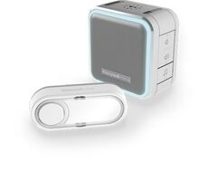 Honeywell Home DC515SG bezdrôtový zvonček Series 5 / 150 m / 6 melódií / prenosná základňa šedá / tlačidlo s menovkou