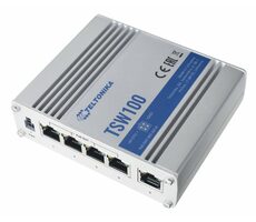 Teltonika TSW100 / priemyselný Switch / 5- Port / 1000 Mbps / PoE 120 W