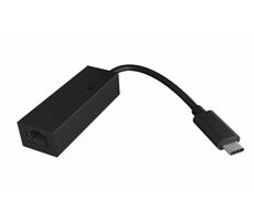 Icy Box IB-LAN100-C3 čierna / USB 3.0 C sieťový adaptér pre RJ45