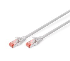 DIGITUS CAT 6 S/FTP Patchkabel, 10 pack, 1m, sivá