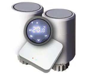 Xtendlan XL-HLAVICA1KIT / SMART termostatická hlavica + Zigbee brána / LED displej / M30 x 1.5mm / 2x AA