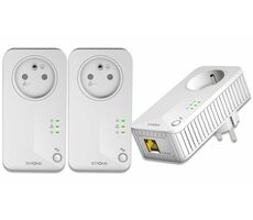 STRONG Powerline 600 TRI FR biela / Sada Powerline adaptérov / 600Mbps / LAN / HomePlug AV2 / 3ks