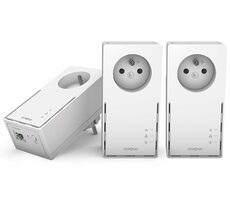 STRONG Powerline 1000 TRI FR biela / Sada Powerline adaptérov / 1000Mbps / GLAN / HomePlug AV2 / 3ks