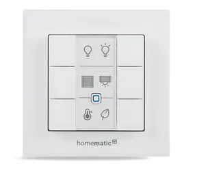 Homematic IP Nástenný diaľkový ovládač - 6 tlačidiel / IP20 / 2x AAA