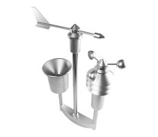 Homematic IP Meteo senzor Pro / Meria teplotu (-20 - +55 °C) / vlhkosť (1 - 99 %) / silu vetra & svit & zrážky / 3x AA