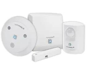 Homematic IP Štartovacia sada - zabezpečenie / 1x Centrálna jednotka HmIP-HAP & senzor pohybu & okenná & vnútorná siréna