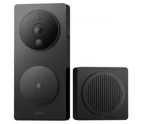 Aqara G4 Bezdrôtový videozvonček čierna / Wi-Fi 802.11n / 1080p / FOV 162 ° / microSD / 6x AA