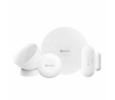 EZVIZ Home Sensor Kit biela / Wi-Fi / Zigbee 3.0 / domáca brána / PIR / senzor otvorenia / zatvorenia / chytré tlačidlo/