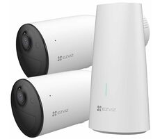 Ezviz Kit HB3-B2 biela / Kamerový systém / 2x IP Kamera / Bullet / Wi-Fi / 3Mpix / IP65 / IR