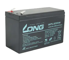 Long 12V 8.5Ah olovený akumulátor F2 HighRate LongLife 9 rokov