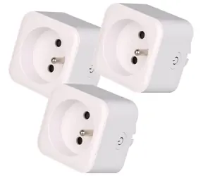 Immax NEO LITE SMART sada 3x múdra vnútorná zásuvka v2 (E) / s kolíkom (typ E) / Wi-Fi / Google & Amazon Alexa & TUYA
