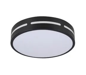 IMMAX NEO LITE PERFECTO SMART stropné svietidlo kruh 30cm 24W čierna / TUYA / Wi-Fi