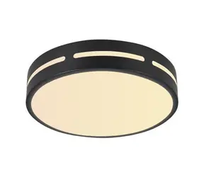 IMMAX NEO LITE PERFECTO SMART stropné svietidlo kruh 40cm 24W čierna / TUYA / Wi-Fi