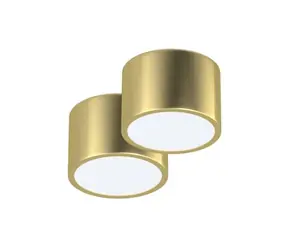 IMMAX NEO súprava 2x RONDATE SMART stropné svietidlo 15cm 12W zlatá / Zigbee 3.0 + DO / TUYA