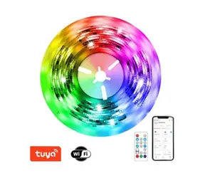 IMMAX NEO LITE SMART digitálny LED pásik / 18W / Wi-Fi / IP65 / RGB / DO + Music / 5m / TUYA