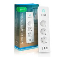Nous A5T (Tasmota) / Inteligentný predlžovací kábel / 3 Schuko &amp; 3 USB / WiFi