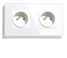 iQtech Millennium KIM1W2 biela / Múdra zásuvka / Wi-Fi / 2x zásuvka 16A (F) / meranie spotreby