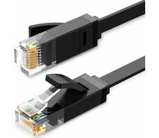 Ugreen Ethernet plochý kábel RJ45 UTP 0.5m čierna