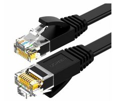 Ugreen Cat 6 UTP RJ45 Ethernet plochý kábel 1m čierna