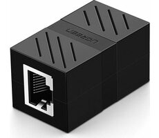 Ugreen NW114 Cat 7 UTP Ethernetová spojka RJ45 čierna / 8P/8C / predlžovací kábel