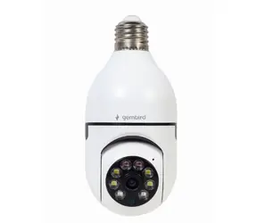 Gembird TSL-CAM-WRHD-01 biela / Vnútorná IP kamera / 1080p / pätica E27 / Wi-Fi / detekcia pohybu / repro 